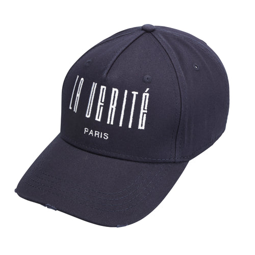 LA VERITÉ CARGO CAP- NAVY BLUE