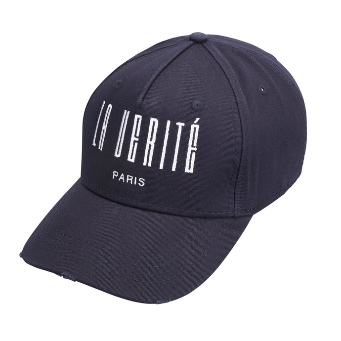 LA VERITÉ CARGO CAP- NAVY BLUE