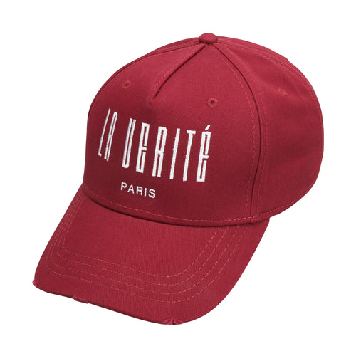 LA VERITÉ CARGO CAP- MAROON RED