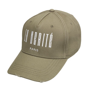 LA VERITÉ CARGO CAP- KHAKI GREEN