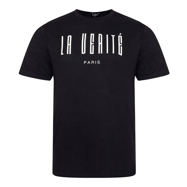 BIG LOGO CREW NECK  T - Black