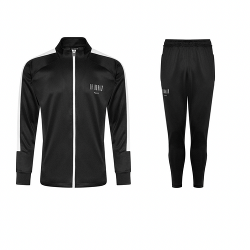 BLACK Polyester tracksuit
